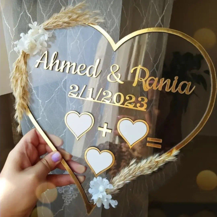 گیفت اثر انگشت وگیفت عروسی و گیفت عقد و گیفت نامزدی و یادبود عقد و یادبودعروسی و یادبود نامزدی قلبی شکل