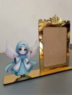 گیفت جشن عبادت گیفت جشن تکلیف باقاب عکس طلایی و نقره ای